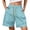 3# Sky Blue, variant on Womens Quick Dry Shorts High Waist Stretchy Straight Leg Bermuda Shorts with Pockets Casual Summer Athletic Lounge Pants Sky Blue M