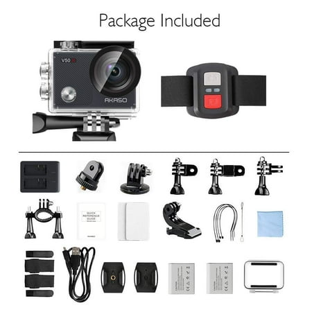 AKASO - V50X 4K Waterproof Action Camera with Remote