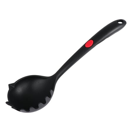 

Silicone Black Pasta Server Non-stick Kitchenware Heat Resistant Cooking Utensils for Home Restaurant