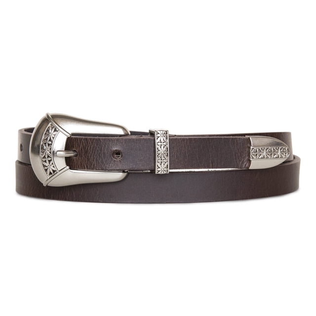 Cinturón de cuero Lucky Brand para mujer con hebilla western
