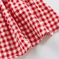 thumbnail image 5 of FRSASU Toddler Kids Girl Summer Bowknot Bowknot Checked Sling Dress with Hat, 5 of 9