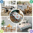 thumbnail image 5 of Trawberry Plants Fruit Flower Leaf Rectangle Tablecloth 60"x120",Waterproof Polyester Rectangle Table Cloth, Wipeable Spillproof Polyester Tablecloth for Dining, Camping, Indoor and Outdoor, 5 of 6