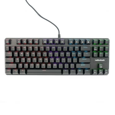 RadioShack 87-Key Mechanical Gaming Keyboard – RGB Lighting, Ergonomic Design, Precision Keystrokes, Durable Construction