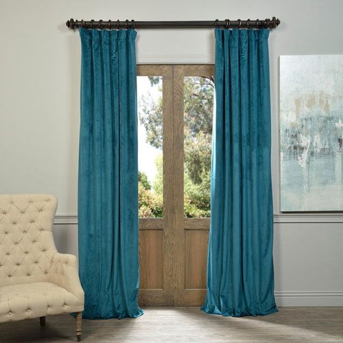 Signature Everglade Teal 84 X 50 Inch Blackout Curtain Single Panel Com Blackout Curtain Single Panel, 84 Inch Single Panel Curtains