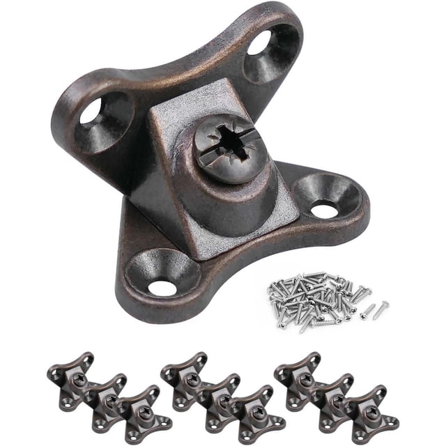 10*PC Detachable Corner Brace Alloy Butterfly Corner Right Angle Support Shelf Brackets Plated
