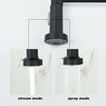 thumbnail image 7 of High Arc 360 Rotation Pull Out Sprayer Kitchen Faucet Matte Black Stainless Steel Single Hole, 7 of 7