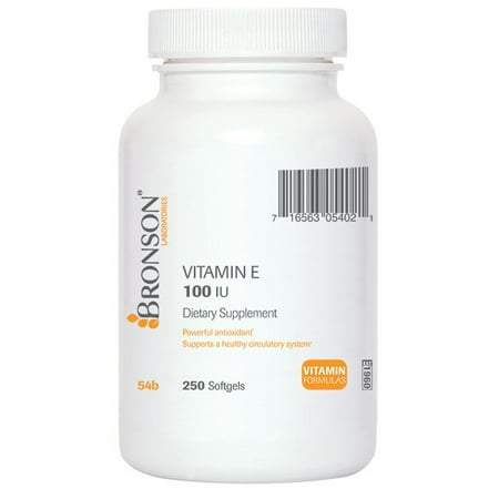 Bronson vitamine E 100 UI, 250 Gélules