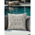 thumbnail image 2 of Outdoor Pillow Waterproof 1 Pack, Spring Flowers Patio Throw Pillows for Couch Bed Sofa with Insert, Farmhouse Sage Green Pastoral Floral Leaf Decorative Travel/Reading/Camping Pillow Set 16x16 Inch, 2 of 7