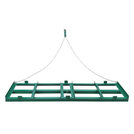 Garvee 48 in Width Drag Harrow Driveway Drag Pull Behind Lawn Leveling Rack with 4 ft Heavy Duty Chain High-Efficient Yard Lawn Leveling Tools for ATV Utv Tractor Mower Lawnmower
