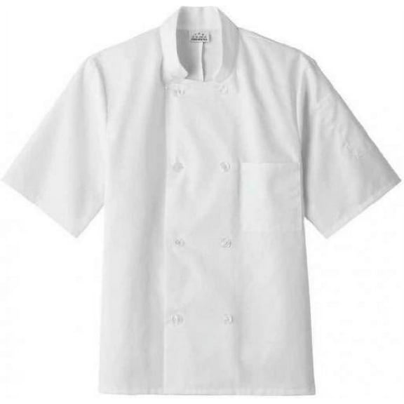 Five Star 18001 Adult's SS Chef Jacket White Large