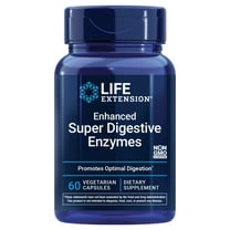Life Extension Enhanced Super Digestive Enzymes - Supports Digestion & Comfort, Especially for Plant-Based Diets - Non-GMO - 60 Vegetarian Capsules