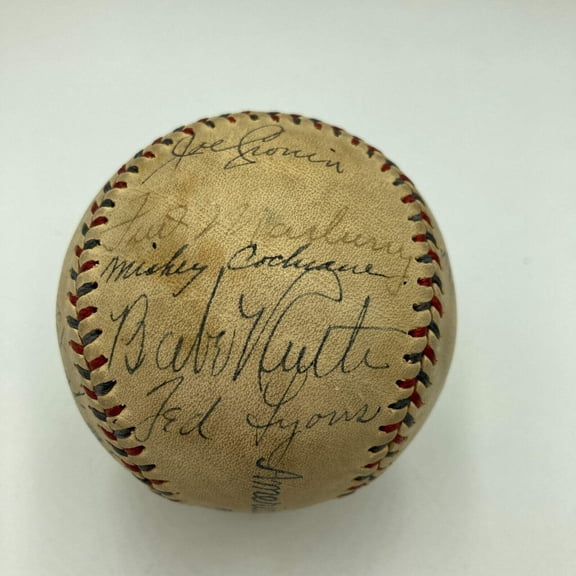 Babe Ruth Lou Gehrig 1933 First All Star Game Signed Baseball JSA COA