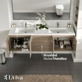 thumbnail image 3 of Eviva Axis 72 Inch White Oak Double Sink Bathroom Vanity, 3 of 5