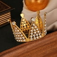 thumbnail image 3 of Worgeous Golden Crown Shape Cake Decor Made of Plastic for Decoration Ideal Party Supply 1 Pc, 3 of 8