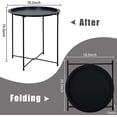 thumbnail image 5 of Garden 4 you Minimalist Metal Round End Table, Black, 5 of 9