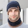 thumbnail image 2 of Lnzyyephy Beanie Gloves Scarf Set for Men Boys Winter Warm Knit Hat Gloves Scarf Set Cold Weather Accessories, 2 of 7