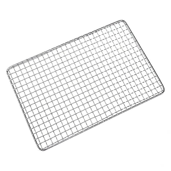 Grill Rack Food Grade Wire Grill Grates Replacement Fine Mesh Grill Net Galvanized Polished Grill Mesh Grilling Compact Backpack Grill Hibachi Table Top Grill Indoor