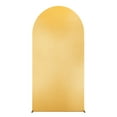 thumbnail image 3 of 6FT/6.6FT/7.2FT  Wedding Arch Stand Round Top and Half Moon, Backdrop Stand Arch Gold Colorful Elastic Shiny, Decorative Arches for Party, Wedding, Baby Shower, Banquet, 3 of 8