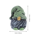 thumbnail image 4 of Figura de gnomo en miniatura, estatua de gnomo de resina para jardín, decoración, figura de gnomo de jardín, 4 of 7