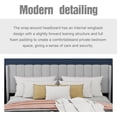 thumbnail image 3 of WJORATA Upholstered Platform King Size Bed Frame with Headboard Wooden Slats Support,Light Grey, 3 of 6