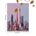 thumbnail image 3 of Abstract Cityscape Oil Painting Canvas Print Wall Art for Living Room Office Hotel Restaurant, 3 of 8