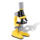 thumbnail image 3 of Microscopio para niños, juguetes, muestras, laboratorio científico, 100x 400x 1200x, instrumento de juego de alta resolución, regalo de cumpleaños educativo, amarillo Noticed FN000743-01B, 3 of 7