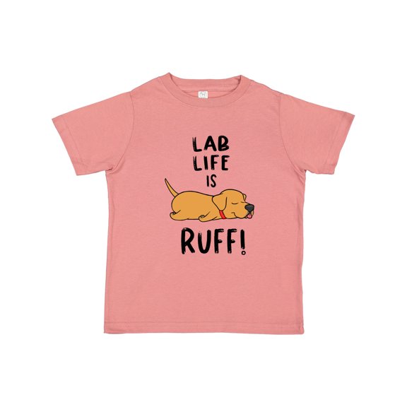 Inktastic Lab Life is Ruff Yellow Lab Boys or Girls Toddler T-Shirt