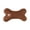 Coffee, variant on HEWANG Bone-Shaped Plush Toy for Small & Medium Dogs, Chew-Resistant Soft Plush Pillow for Indoor Play & Rest, Embroidered Design, 8.6x5.7x1.7 Inch Grey