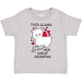 thumbnail image 3 of Inktastic This llama loves her Great Grandma with Hearts Boys or Girls Toddler T-Shirt, 3 of 5