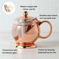 thumbnail image 3 of Pinky Up Shelby Glass Teapot with Infuser, Tea Kettle for Loose Tea, 24oz, 3 of 8