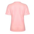 thumbnail image 4 of Hecho para Más Camisa Mujeres Sudadera de Manga Corta con Patrón Casual con Diseño de Pestañas Impreso, Cuello Redondo para el Hogar Y el Trabajo, 4 of 8