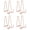 4 pack 6 Inch, Rose Gold, variant on US 4-8 Pcs Metal Frame Holder Display Stands for Picture，Plate，Book，Photo Easel