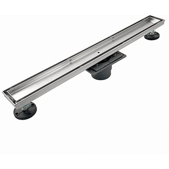 Neodrain 24-Inch Linear Shower Drain with Tile Insert Grate, Professional Brushed 304 Stainless Steel Rectangle Shower Floor Drain Manufacturer,Floor Shower Drain with Shower Drain Base