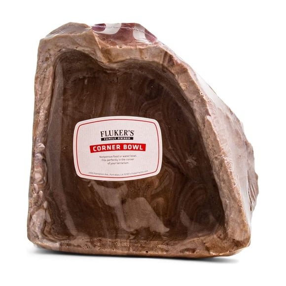 Cuenco esquinero para reptiles de agua y comida de Fluker's X grande, 12""
