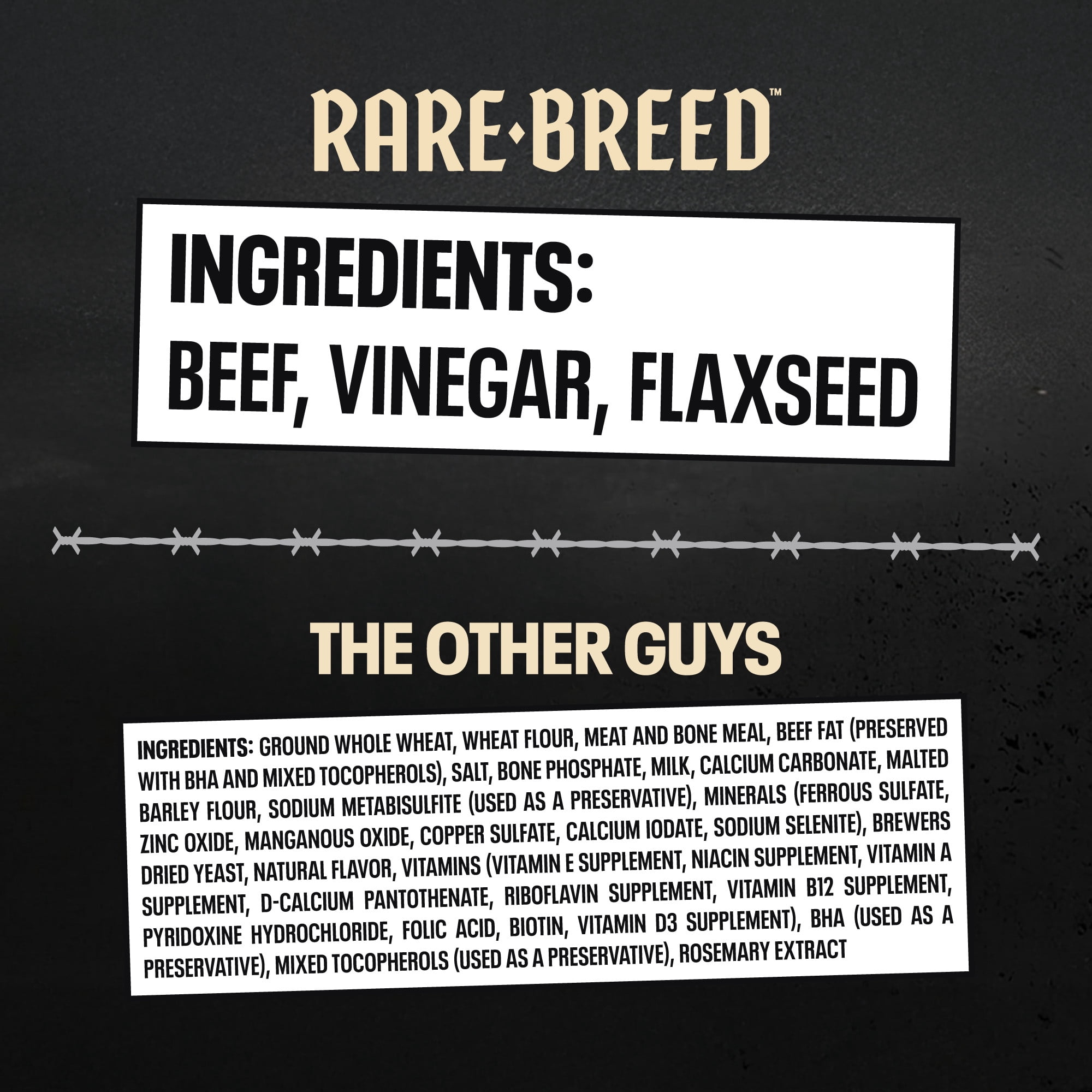 (7 pack) Rare Breed Dog Treats, Tender Meat Cuts Made with Beef, 3 Ingredients, Human Grade, 4.5 Ounce pack, for All Dog Sizes
