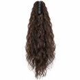 thumbnail image 4 of Kumdkd Water Wave Ponytail Wig with Clip, Heat Resistant Synthetic Hair Extension, Natural Looking Fake Braid for Daily Party Hairstyle, Easy to Wear Ponytail Extension, 4 of 7