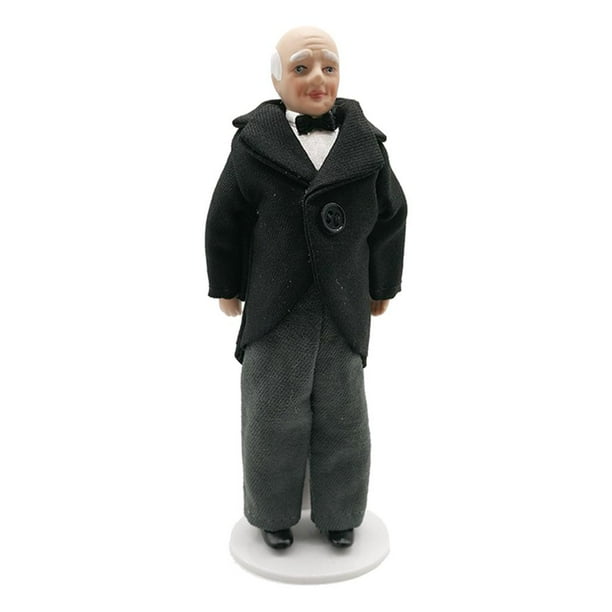 :12 escala muñeca niña niño decoración re Zulema Muñecas de porcelana de casa de muñecas