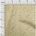 thumbnail image 2 of oneOone Polyester Spandex Yellow Fabric Conversational Footwear Craft Projects Decor Fabric Printed By The Yard 56 Inch Wide, 2 of 4
