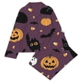 thumbnail image 4 of JAJAHO Halloween Girls Pajama Set Long Sleeve Shirt Long Pants Pajamas Kids Cute Pattern Pj Sets Sleepwear For 3-14Y, 4 of 4