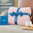 thumbnail image 5 of Cozy Comfort Fleece Blanket Twin Blanket Pink, 260GSM Soft Cozy Twin Blankets, 59X79 inches, 5 of 7