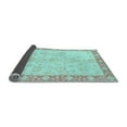 thumbnail image 2 of Ahgly Company Indoor Rectangle Abstract Light Blue Modern Area Rugs, 2' x 5', 2 of 4