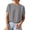 Grey, variant on Knit Short Sleeve Crewneck T Shirt Top for Everyday Casual Wear Textured Yarn Tee Women’s Daily Comfort Shirts for Women Casual