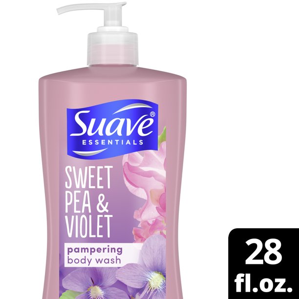 Suave Essentials Body Wash Sweet Pea and Violet 28 oz