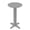 Gray, variant on Outdoor Round Bar Table, 43 in All-Weather HDPE Adjustable High Top Bistro, Heavy Duty Pub Table (Aruba)