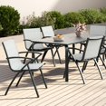 thumbnail image 7 of Huisuilinss Aluminum Outdoor Dining Chair,Patio Dining Chair,Quick-Dry Textilene Fabric Bistro Chair,All-Weather Rust-Resistant Ergonomic Design Armchair For Poolside Restaurant Balcony,Chairs Only, 7 of 7