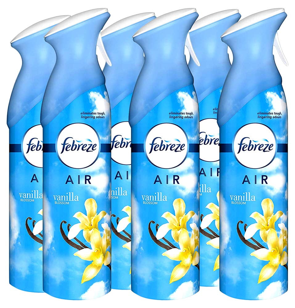 Febreze Air Freshener Spray, Vanilla Blossom, 300 ml (Pack Of 6