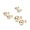 Rose Gold-(3mm, 6mm, 8mm), variant on LeCalla Sterling Silver Ball Post Stud Earrings Set of 3 Pairs (3MM, 6MM, 8MM) for Women and Teens