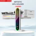 thumbnail image 2 of Support de Carte Graphique 5V 3 Broches ARGB avec Écran d'Affichage Intelligent de la Température à DEL, Support VGA, Support Vidéo pour Graphiques, Support GPU, Support Blanc GH3 Pro, 2 of 6