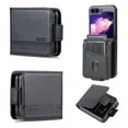 thumbnail image 1 of Allytech Flip Case for Samsung Galaxy Z Flip 5 Case, PU Leather Slim Fit Cards Slots Folio Stand Wallet Cover Case for Samsung Galaxy Z Flip 5 5G - Black, 1 of 11