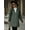 Green, variant on Texture Zip Up Long Sleeve Hooded Coat (M, Off-White)